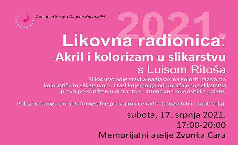  Sutra – radionica slikanja u Memorijalnom ateljeu Zvonka Cara