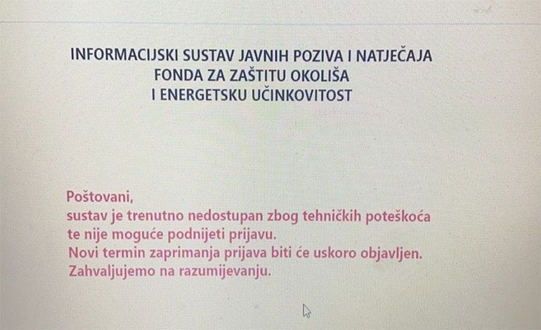 Javni pozivi i natječaji fonda za zaštitu okoliša i energetsku učinkovitost