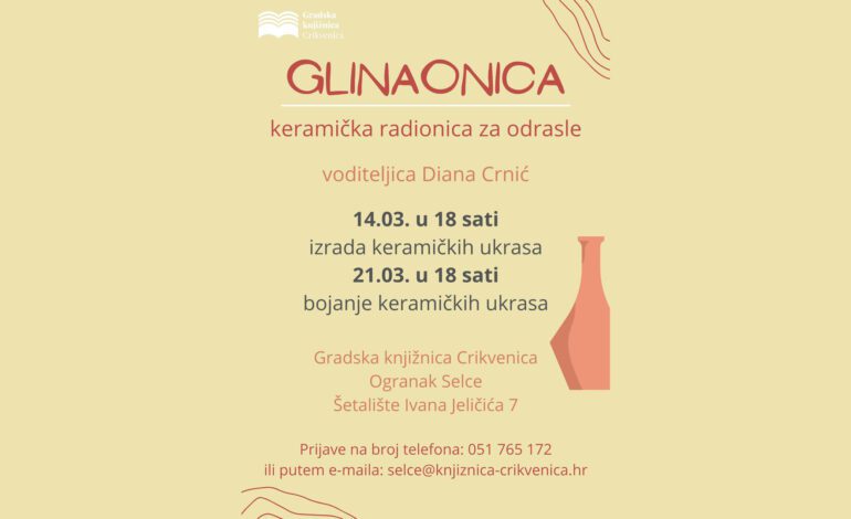  Glinaonica – keramička radionica za odrasle