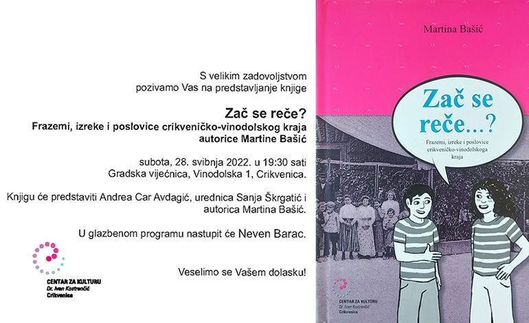  Predstavljanje knjige Martine Bašić Zač se reče?