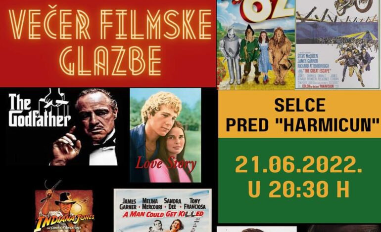  Najava: Večer filmske glazbe