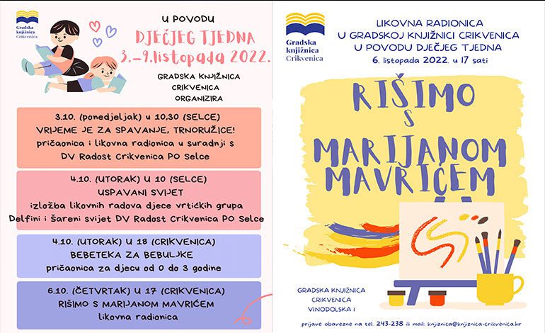  Dječji tjedan u Gradskoj knjižnici Crikvenica
