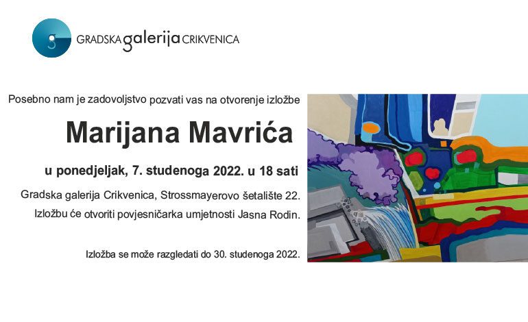  Otvorenje izložbe Marijana Mavrića (7. studenoga 2022.)