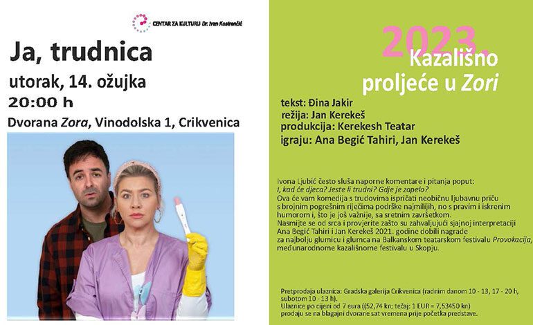  Predstava “Ja, trudnica” 14. ožujka u “Zori”