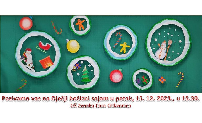 Dječji božićni sajam u OŠ Zvonka Cara