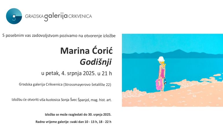 Otvorenje izložbe Marine Ćorić “Godišnji”