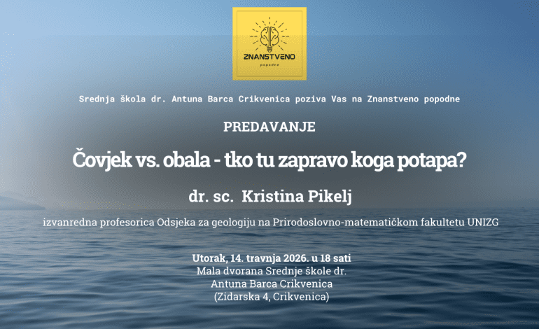 Znanstveno popodne: Čovjek vs. obala – tko tu zapravo koga potapa?
